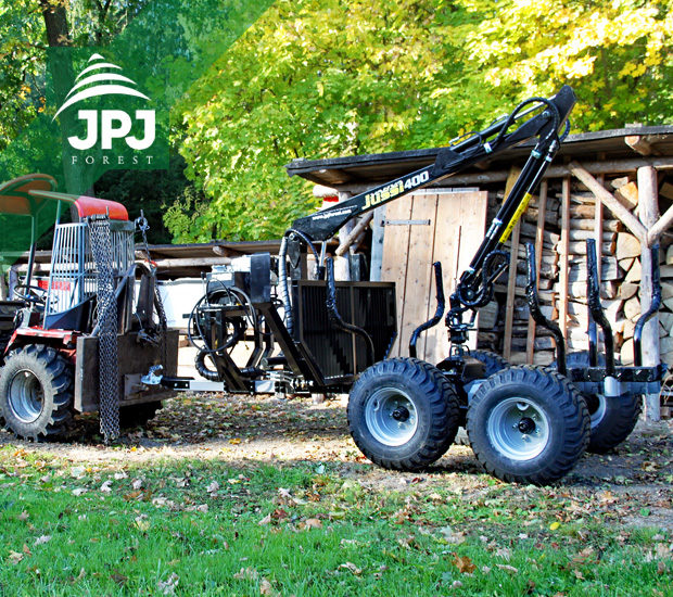 Malotraktor s vyvážečkou Vahva Jussi 2000+_320