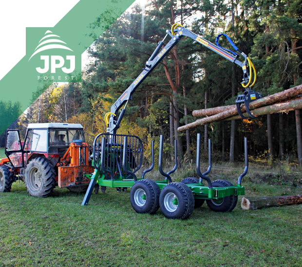 Traktor ZETOR a vyvážečka dřeva Farma CT 6,3-9