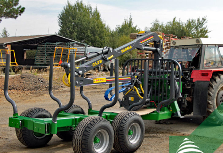 Vyvážečka dřeva Farma CT 6,3-9 za traktor