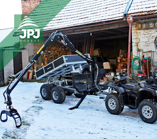 Vyvážečka za čtyřkolku Vahva Jussi 2000+_400 s hydraulicky sklopnou korbou