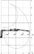 Pohybový a zvedací diagram hydraulické ruky